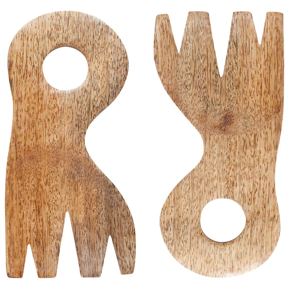 Nosh Mango Wood Salad Claws - Set of 2