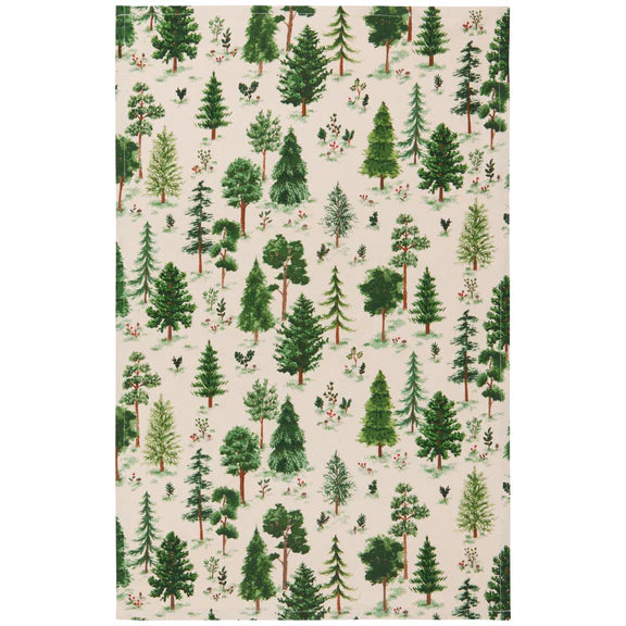 Woodland Printed Cotton Dishtowel