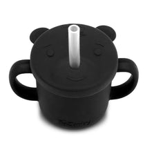 Load image into Gallery viewer, Oso-Cup Silicone Cup and Straw - Black
