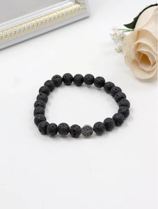 Lava Stone Blessing Bead Bracelets with Gift Box