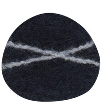 Load image into Gallery viewer, Midnight Striato Felt Coaster - Set of 4
