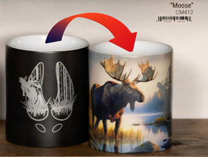 Moose Colouring Changing Mug