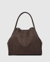 Load image into Gallery viewer, Sutton Shoulder Bag - Suede Chocolate
