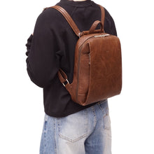 Load image into Gallery viewer, Emilia Convertible Backpack - Brown
