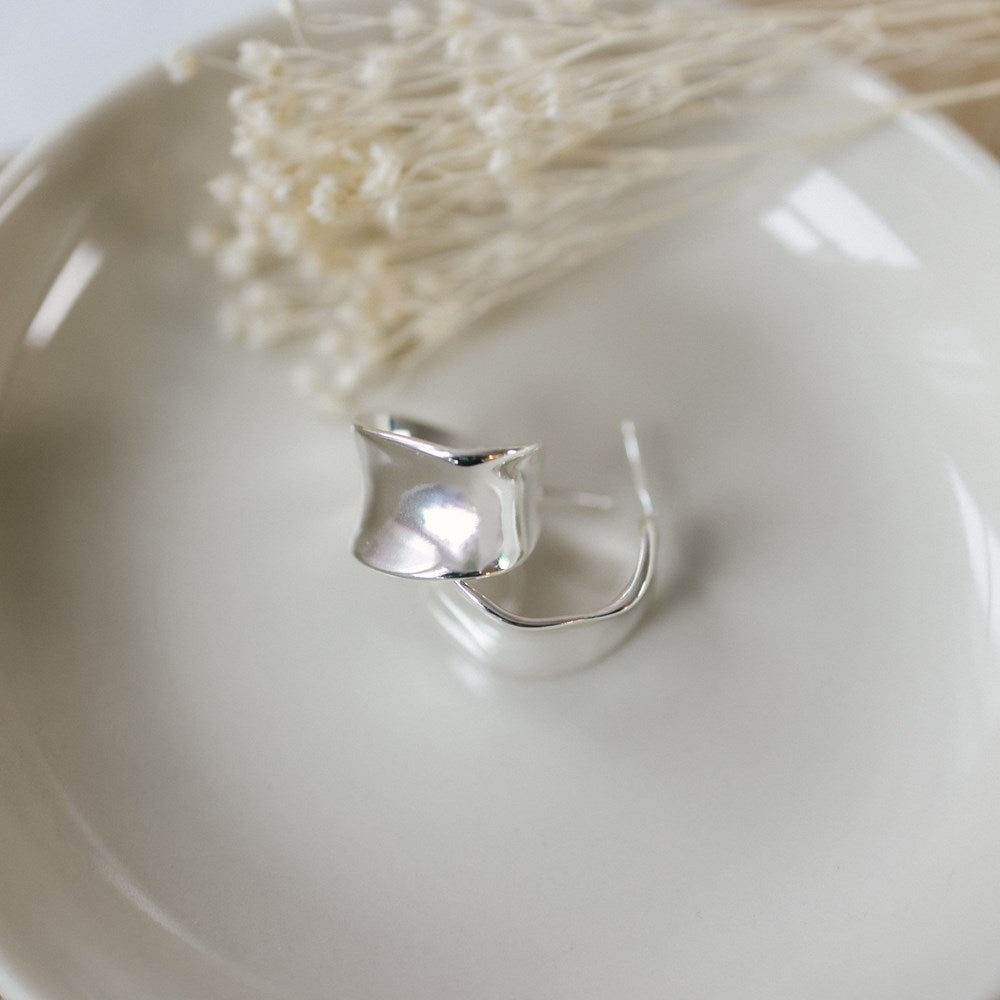 Artsy Fartsy Hoops - Silver