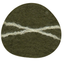 Load image into Gallery viewer, Olive Branch Striato Felt Coaster - Set of 4
