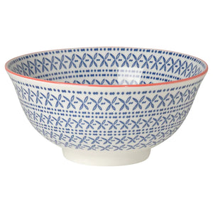 Blue Cross Stamped Bowl