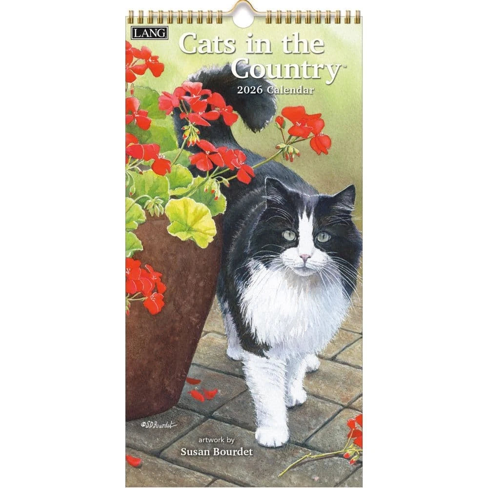 Cats In The Country 2026 Lang Vertical Calendar