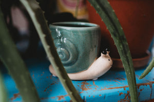 Extra Small Crawling Snail Planter