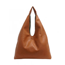 Load image into Gallery viewer, Cecilia 2 in 1 Reversible Hobo - Cognac/Green
