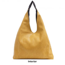 Load image into Gallery viewer, Cecilia 2 in 1 Reversible Hobo - Black/Dark Yellow
