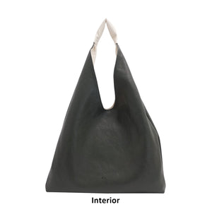 Cecilia 2 in 1 Reversible Hobo - Marshmallow/Deep Forest