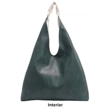 Load image into Gallery viewer, Cecilia 2 in 1 Reversible Hobo - Whisper White/Green
