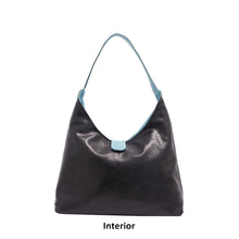 Load image into Gallery viewer, Charlene 2-in-1 Reversible Hobo - Marine Blue / Black
