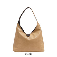 Load image into Gallery viewer, Charlene 2-in-1 Reversible Hobo - Black / Light Khaki
