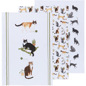 Cat Collective Bakers Floursack Dishtowels - Set of 3