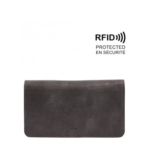 Rosina Crossbody Wallet - Charcoal Grey