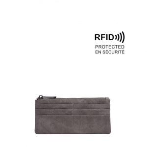 Briella Slim Wallet - Charcoal Grey