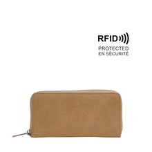 Load image into Gallery viewer, Jezebel Zip-Around Wallet - Light Khaki
