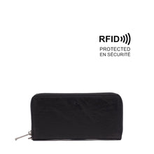Load image into Gallery viewer, Treena Zip-Around Wallet - Black
