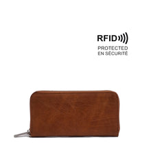 Load image into Gallery viewer, Treena Zip-Around Wallet - Camel
