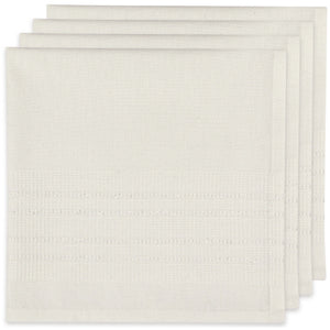 White Woven Estela Napkins - Set of 4