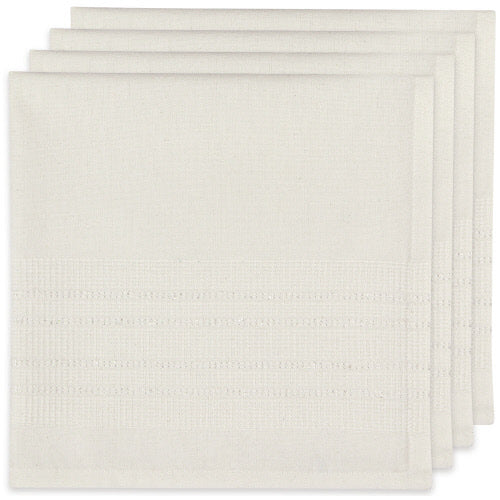 White Woven Estela Napkins - Set of 4