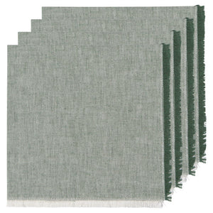 Jade Chambray Napkins - Set of 4