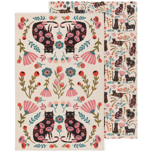 Catbloom Dishtowels- Set of 2