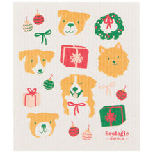 Load image into Gallery viewer, Holiday Hounds Swedish Sponge Cloth
