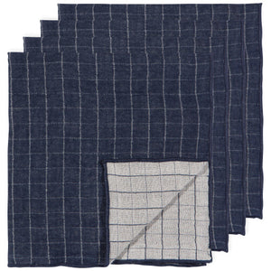 Midnight Double Weave Napkins - Set of 4