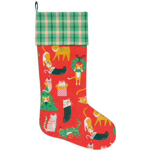 Let Is Meow Christmas Stocking