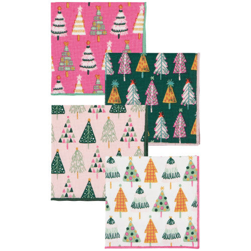 Glitzmas Cocktail Napkins - Set of 4