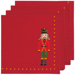 Nutcracker Printed Napkins - Set of 4