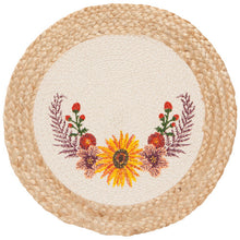 Load image into Gallery viewer, Sunflower Splendor Braided Placemat
