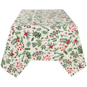 Winterberry Printed Tablecloth 60 x 120 Inches