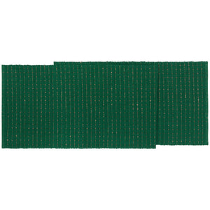 Green Copper Ribbed Runner