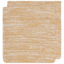 Load image into Gallery viewer, Ochre Knit Dishcloths - Set of 2
