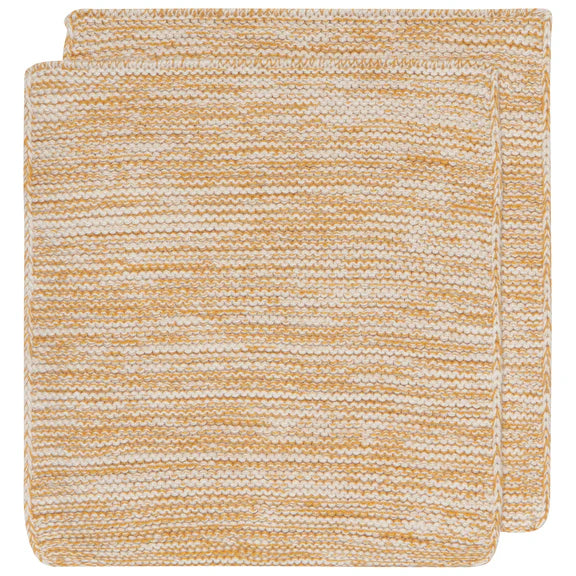 Ochre Knit Dishcloths - Set of 2