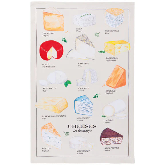 Les Fromages Cotton Dishtowel