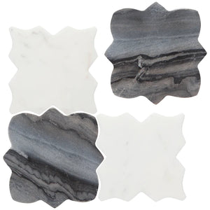 Tesselate Marble Coasters - Set of 4