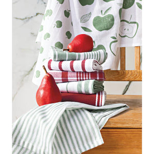 Apple Floursack Dish Towels - Set of 2