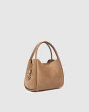 Load image into Gallery viewer, Steffie Suede Mini Tote Bag- Honey
