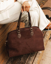 Load image into Gallery viewer, Blaire Suede Tote Bag- Chocolate
