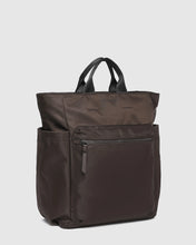 Load image into Gallery viewer, Bronx Nylon Backpack- Chocolate
