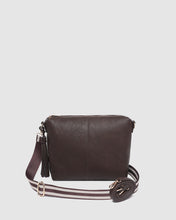 Load image into Gallery viewer, Daisy Stripe Crossbody Bag- Chocolate
