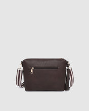 Load image into Gallery viewer, Daisy Stripe Crossbody Bag- Chocolate
