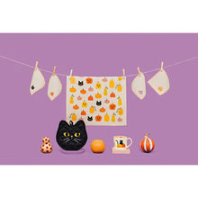 Load image into Gallery viewer, Hallows&#39; Eve Printed Cotton Dishtowel
