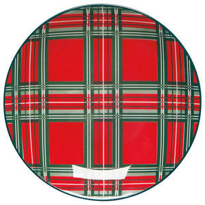 Holiday Plaid Appetizer Plate