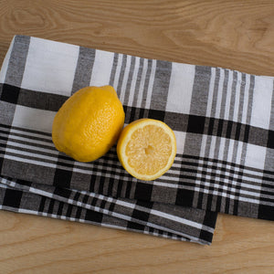 Jumbo Black Plaid Dishtowels - Set of 3